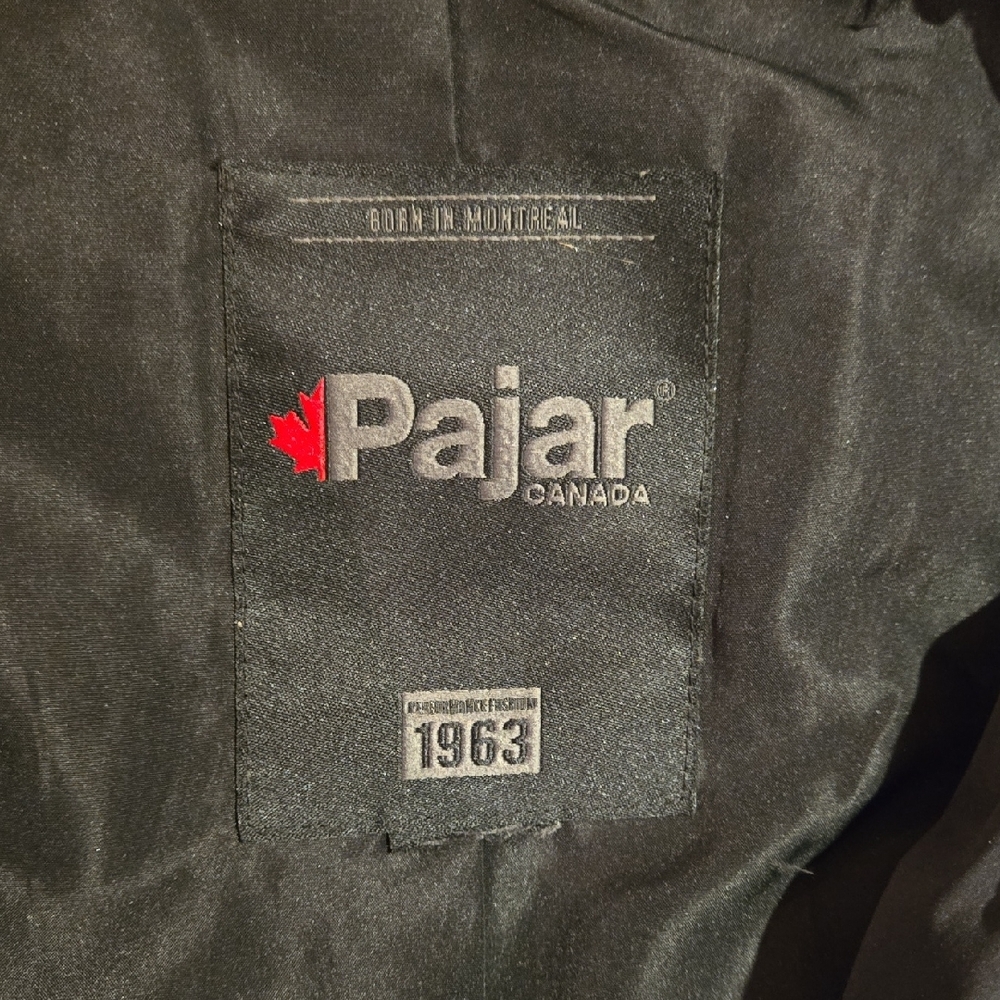 Women's Pajar Black Puffer Coat with Fur Trim - Picture 2 of 4
